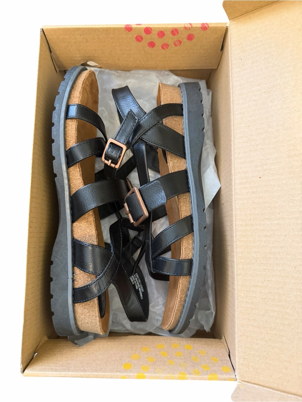 Eurosoft Lesley Black Comfort Sandals Women’s Size 8M Adjustable Buckle - Picture 2 of 11